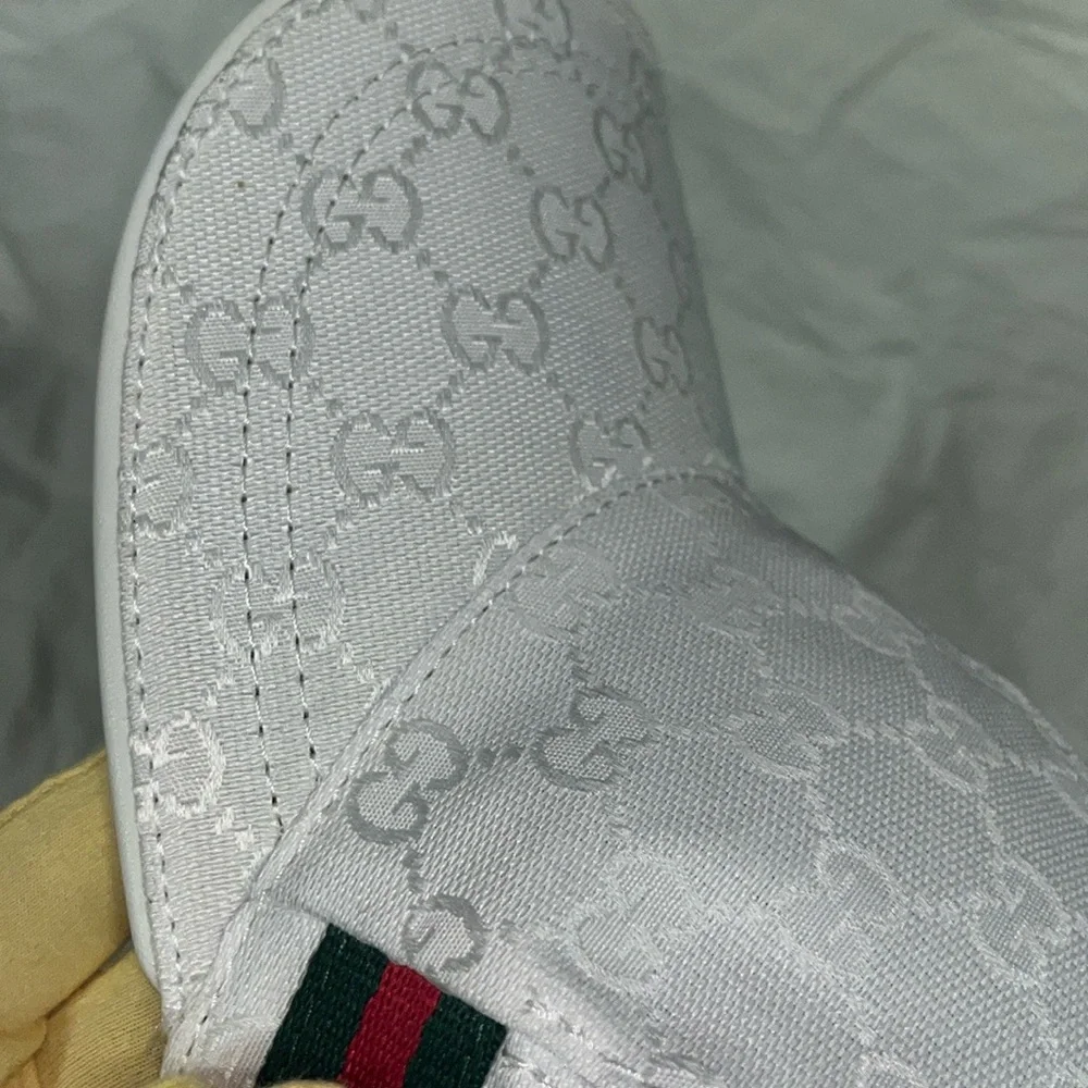 Gucci white Monogram Baseball Cap - Picture 7 of 7